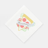 ピザは愛 スタンダードランチョンナプキン (角)