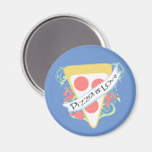 ピザは愛 マグネット (正面/裏面)