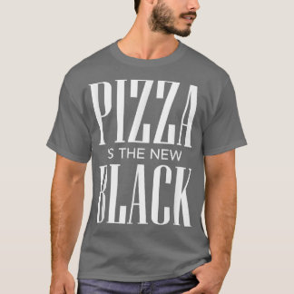 ピザは新しいブラック3865 Tシャツ