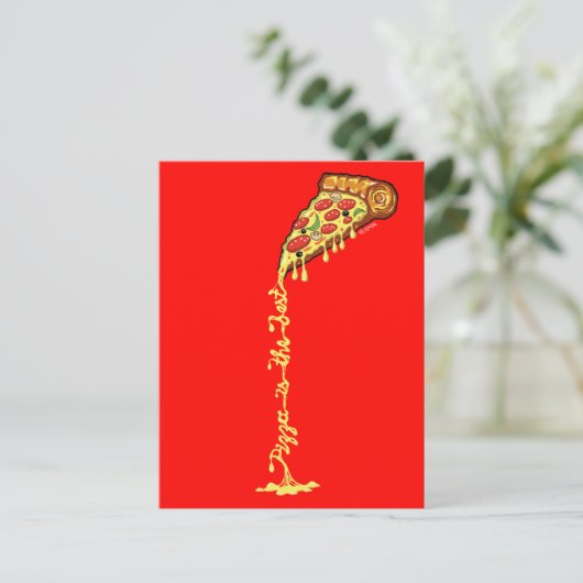 ピザは最高の ポストカード (スタンド正面)