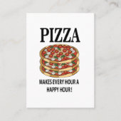 ピザは毎時を幸せな時間のピザにする 名刺 (正面)