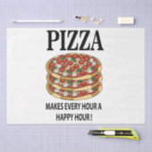 ピザは毎時を幸せな時間のピザにする 薄葉紙 (クラフト)