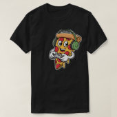 ピザは灰色のビデオゲームである Tシャツ (デザイン正面)