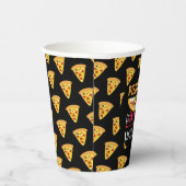 ピザは私のバレンタインおもしろいパーティー 紙コップ (右)