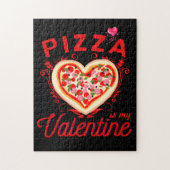 ピザは私のバレンタインデーおもしろいのバレンタインデー ジグソーパズル (縦)