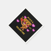 ピザは私のバレンタイン スタンダードカクテルナプキン (角)