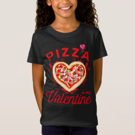 ピザは私のバレンタイン 面白いバレンタインデーギフト Tシャツ