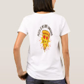 ピザは私のラブ・ランゲージ Tシャツ (裏面)