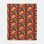 ピザは私の人生だ フリースブランケット (正面)