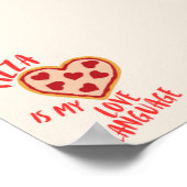 ピザは私の好きな言葉だ ポスター (角)