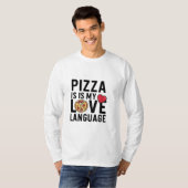 ピザは私の愛の言葉 Tシャツ (正面フル)