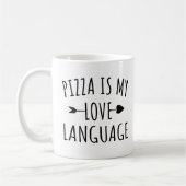 ピザは私の愛の言語 - ピザ愛好家向け コーヒーマグカップ (左)