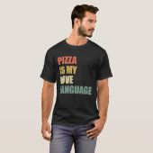 ピザは私の愛の音声食品1 Tシャツ (正面フル)