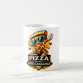 ピザは私の愛をささげる面白いピザ好きギフト コーヒーマグカップ