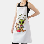 ピザへの信頼 Alien Chef アート エプロン (インサイチュ)