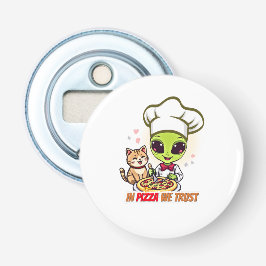 ピザへの信頼 Alien Chef アート 栓抜き