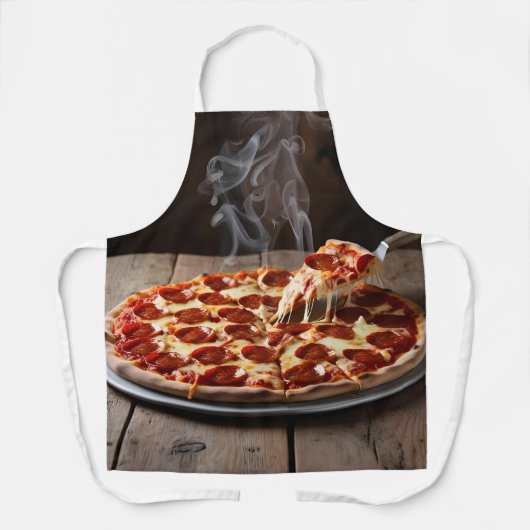 ピザをイタリアン作る エプロン (正面)