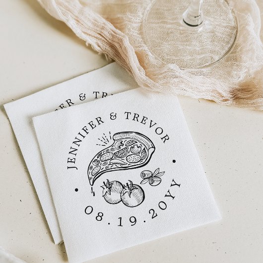 ピザをテーマにしたグルメ | ナプキン スタンダードカクテルナプキン