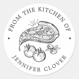 ピザをテーマにしたグルメ | ラウンドシール