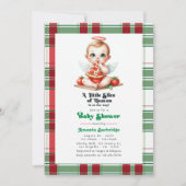 ピザをテーマにした天国の赤ちゃんシャワー 招待状 (正面)