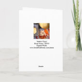 ピザをマキンにする |グリーティングカード カード (裏面)