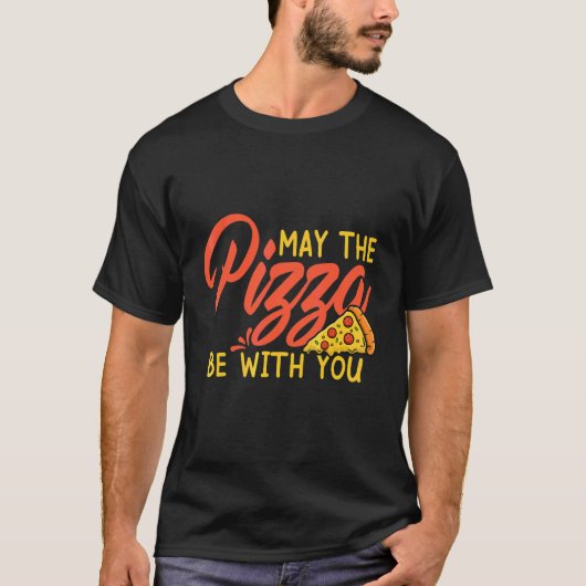 ピザを一緒に食べていいかな天国 Tシャツ (正面)