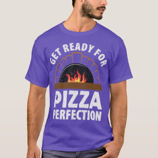 ピザを作ることでピザの完成を目指す Tシャツ