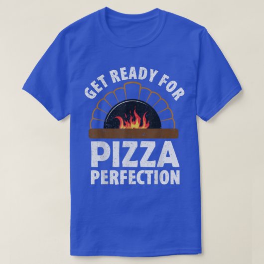 ピザを作るピザパーフェクトTシャツ Tシャツ (デザイン正面)