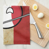 ピザを作るPolandball - Italyball キッチンタオル (四つ折り)
