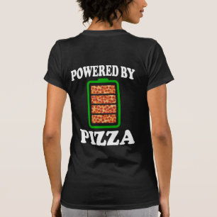 ピザを使ったパワー – ピおもしろいザ Tシャツ