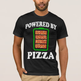 ピザを使ったパワー – ピおもしろいザ Tシャツ