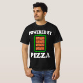 ピザを使ったパワー – ピおもしろいザ Tシャツ (正面フル)