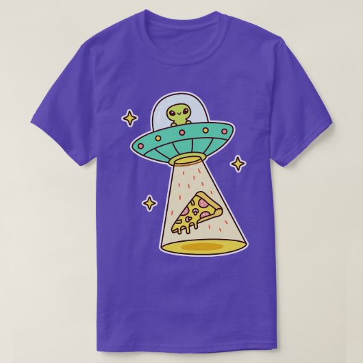 ピザを取り除おもしろいく Tシャツ (デザイン正面)