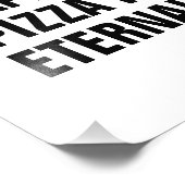 ピザを失望させるのは永遠だ フォトプリント            (角)