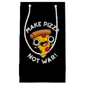 ピザを戦争ではない平和おもしろいなプンダークBG スモールペーパーバッグ (正面)