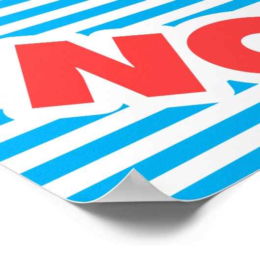 ピザを戦争にしない ポスター (角)