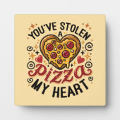 ピザを盗んだ私のハート – ピザフおもしろいォーバー フォトプラーク (正面)