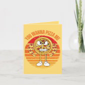 ピザを私に – Pizza Pun Greeting カード (正面)