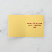 ピザを私に – Pizza Pun Greeting カード (内部)