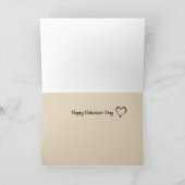 ピザを私のハートのバレンタイン愛食べます カード (内部)