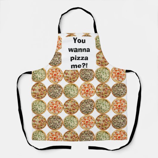 ピザを食べたい?! エプロン (正面)