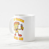 ピザを食べたい コーヒーマグカップ (正面左)