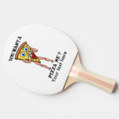 ピザを食べたい？ 卓球ラケット (横)
