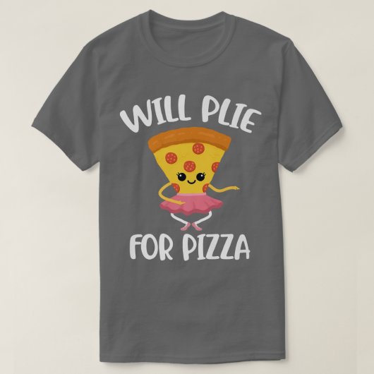 ピザを食べたい Tシャツ (デザイン正面)