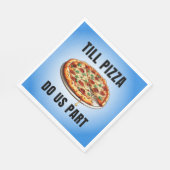 ピザを食べたら スタンダードランチョンナプキン (角)