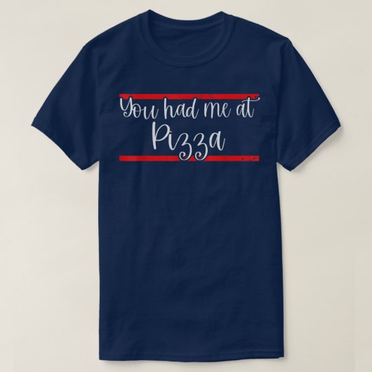 ピザを食べたんだね2307 Tシャツ (デザイン正面)