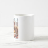 ピザを食べた一番かわいい犬 コーヒーマグカップ (中央)
