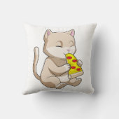 ピザを食べた猫 クッション (裏面)