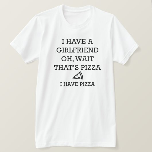 ピザを食べた Tシャツ (デザイン正面)