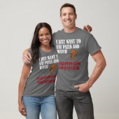ピザを食べてホラー映画を見たいだけです f tシャツ (ユニセックス)